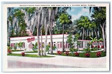 c1940's Whities Pecan Food Products New Home Daytona Beach Florida FL Postcard picture