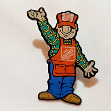Home Depot HOMER D POE Lapel Pin Hat Jacket Apron Hello Welcome Waving Open Arms picture
