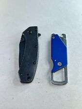 Lot of 2 Kershaw Pocket Knives - 1555TI Cryo AO- 4036BLU 8Cr13MoV Sinkevich picture