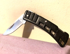 Buck 425 Mini Lockback Black Flat Blade Folding Pocket Knife USA - Excellent picture