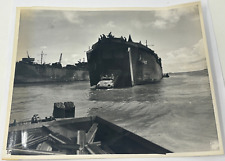 World War II 1944 Guam LST Unloading Amphibious Official U.S. Marine Corp Photo picture