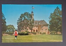 Williamsburg Virginia Colonial Capitol Patriots Vintage PC Postmarked 1956 picture