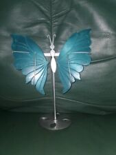 Large Teal Cat Eye Butterfly Wings picture