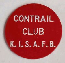 VINTAGE USAF 5 Cent TRADE TOKEN CONTRAIL CLUB K.I.S.A.F.B. SAWYER AIR FORCE BASE picture