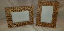 Rustic Picture Frames, Set of 2, 4x6, natural wood branches mountain cabin style picture