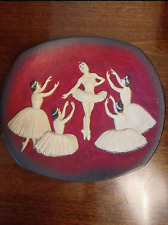 Bossons Chalkware Swan Lake Ballerina Decorative Plate picture
