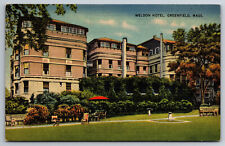 Vintage Postcard MA Greenfield Weldon Hotel Linen ~7871 picture