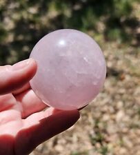 140g/46mm  Rose Quartz Crystal Sphere Reiki healing Infused picture