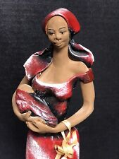 Jamaica Frazer’s Ceramic Earthenware Jamaican Lady Holding a Baby RARE Vintage picture