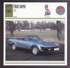 1975-1981 Triumph TR7 TR-7 Car Photo Spec Sheet CARD 1976 1977 1978 1979 1980 picture
