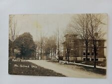 MT GILEAD OHIO OH REAL PHOTO POSTCARD 1910 ERA RPPC PUBLIC + HIGH SCHOOL picture