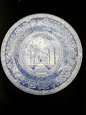 Princeton University Rare Wedgwood 'Nassau Hall' Plate * Excellent Condition picture