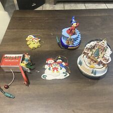 Lot Of 5 Christmas Ornaments Some Vintage Some Disney picture