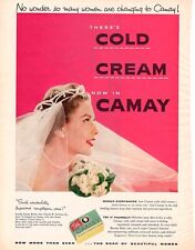 VINTAGE 1955 Camay Cold Cream Print  Ad picture