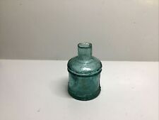 Bubbly Antique Barrel Shaped Burst Top Inkwell. picture