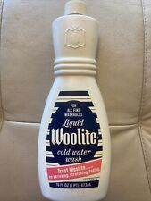 Vintage 1980s 32oz Liquid Woolite Cold Water Wash Bottle For All Fine Washables picture