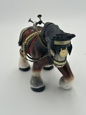 Horse Figurine sculpture London Queen England armored steed Shire Clydesdale vtg picture