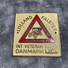 Aalholm Mariela’s Nykobing F. 1973 Int Veteran Rally Danmark Badge Plaque picture
