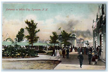 1907 Entrance to White City Syracuse New York NY Antique Posted Postcard picture