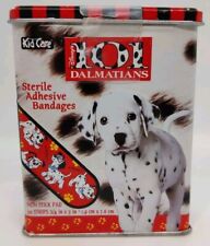 Vintage 101 Dalmatians Sterile Adhesive Bandages with Collectible Tin, 30 Strips picture