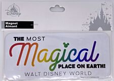Disney Parks Rainbow Pride Most Magical Place on Earth WDW Magnet - NEW picture