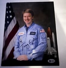 Anthony  Tony England signed 8x10  astronaut photo Beckett BAS England picture