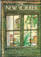 1978 George Booth art winter  The New Yorker magazine Framing Cover Only  S11 picture