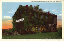 Fort Smith,AR Old Commissary Building Sebastian County Arkansas Linen Postcard picture