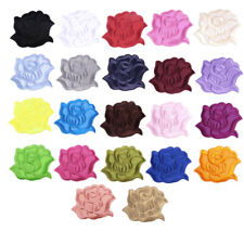 100Pcs 3Sizes Rose Patches Self-Adhesive Fabric Applique Patch Badge 22Colors picture