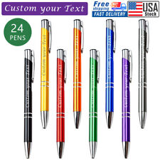 24pen Personalized Ballpoint Metal Pen Customized Laser  Name gift Business Pens picture