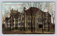 Zanesville OH-Ohio, High School Building, Antique Vintage Souvenir Postcard picture