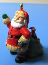 Hallmark Miniature Ornament 1994 JOLLY VISITOR Santa picture