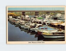 Postcard Boat Marina at West River in West Haven Connecticut USA picture