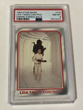 1980 Topps Star Wars Empire Strikes Back Leia Takes Control #110 PSA 8 NM-MT picture
