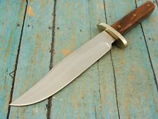 VINTAGE RB CUSTOM HAND MADE ENGLISH HUNTING BOWIE KNIFE & SHEATH KNIVES TOOLS picture