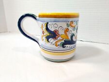 Hand Painted Coffee Mug Cup Dispura Italia Italy Colorful picture