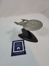 Star Trek Franklin Mint Enterprise NCC-1701-D Next Generation Pewter Starship picture
