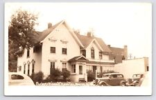 c1940s Wayne Michigan MI Parker Vincent Hospital Downtown Cars RPPC VTG Postcard picture