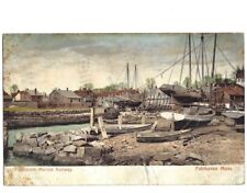 c1906 Fairhaven Marine Railway Massachusetts MA Ships Boats UDB Postcard picture