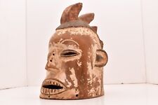 Antique Art African Primitive Hemba Mask Suku Helmet VTG Africa CARVED WOOD picture