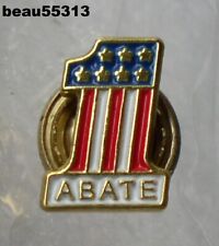 ⭐ABATE MOTORCYCLE #1 YEAR  MEMBER GREAT FOR HARLEY INDIAN SCREW BACK  PIN picture