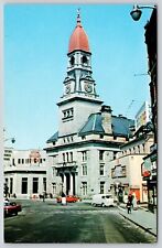 City Hall Fall River Massachusetts Street View Government Building VNG Postcard picture