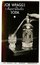 Vintage Advertising RPPC Postcard Job Wragg Super Quality Soda Birmingham UK picture