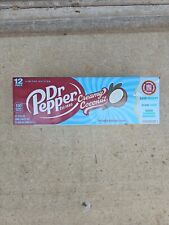 1) 12 pack Dr. Pepper Limited Edition Creamy Coconut New Unopened picture