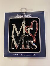 Newlywed Christmas Ornament, Mr. And Mrs.  Metal Xmas  picture