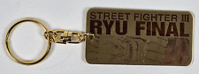 Capcom Street Fighter III Metal Key Chain RYU Final 1999 Shineisha New Vtg picture