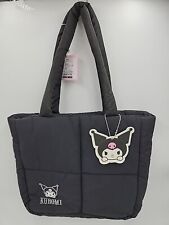 NEW Sanrio Kuromi Puff Tote Bag. Black picture