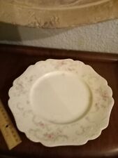 antique Johnson england royal porcelain pink roses plate staffordshire dresden picture