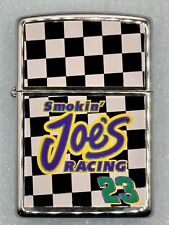 Vintage 1997 Camel Smokin Joe’s Racing Checkered Chrome Zippo Lighter New picture