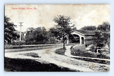 1909. DOVER COVERED BRIDGE. DOVER, MAINE. POSTCARD KK13 picture